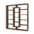 Modern Walnut Bookshelf, 49.2 x 53.4 x 8.7 inches | 100% Melamine Coated Particle Board, Thickness: 0.7 inches | Numerous Shelves, Wall-Mountable, Additional Storage | Stylish & Functional for Home or Office-1801513463