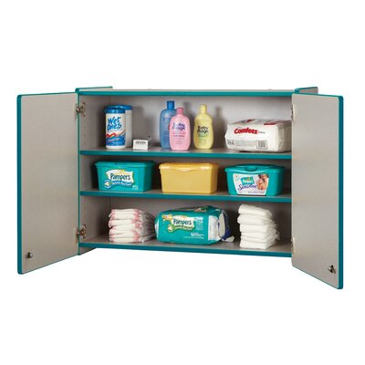 Rainbow Accents® Lockable 3 Compartment Classroom Cabinet with Doors -  Jonti-Craft, 0945JC005