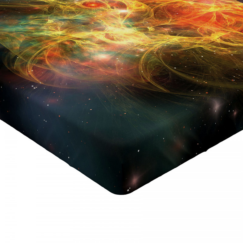 Drap-housse en microfibre abstrait Outer Space, Drap-housse simple TG