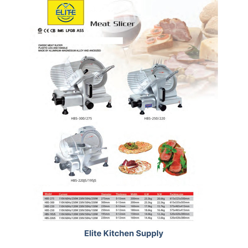 Elite Kitchen Supply Electric Meat Slicer