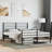 Metal Bed Frame with Headboard & Slats, No Mattress, Easy Assembly-116091934-116091929