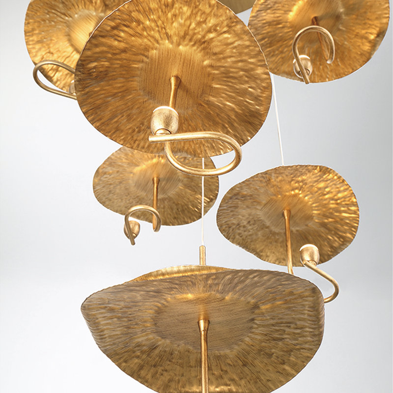 Lustre 6 lumières Lagatto en bronze