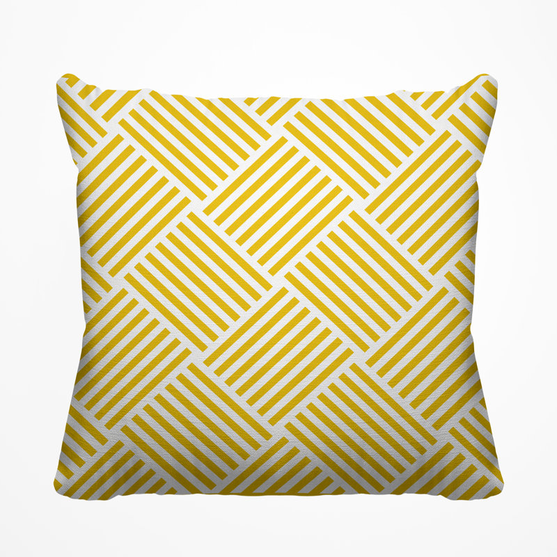 Housse et insert de coussin extérieur Langley, H 17 po x l 17 po, Pissenlit