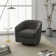 Applewold Upholstered Swivel Barrel Chair with Solid Wood Base