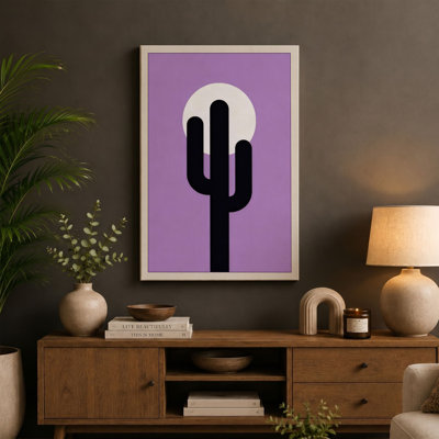 Desert Moon Minimalist - Wrapped Canvas