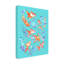Art mural sur toile tendue - "Goldfish" Bley Hack pour décoration de salon, de chambre à coucher ou de bureau - 35 x 47