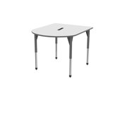 Premier Series Whiteboard Adjustable Novelty 6 Students Activity Table