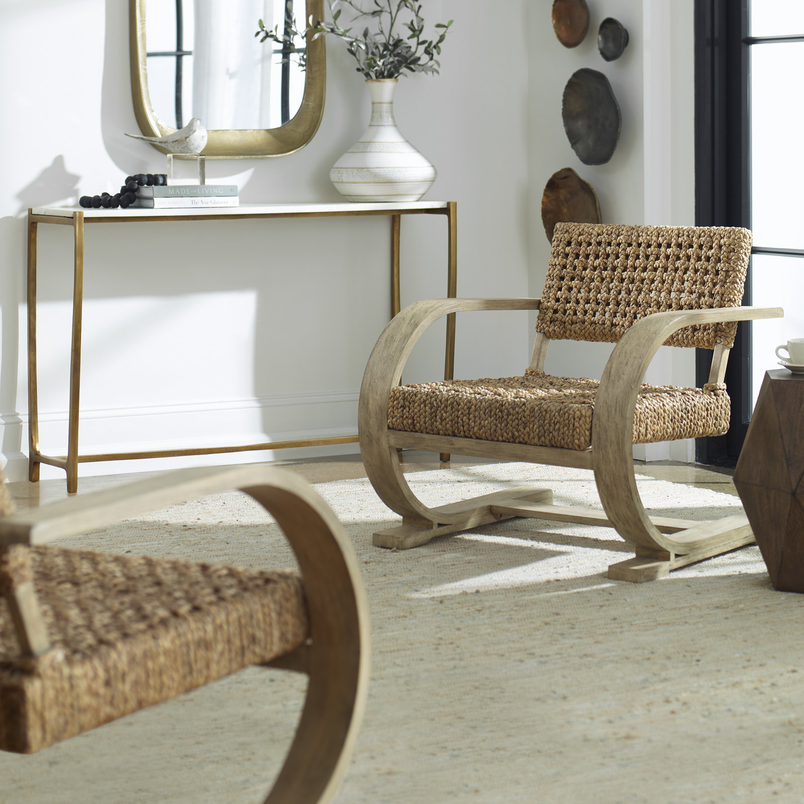 Elara Teak Armchair, Natural Oak