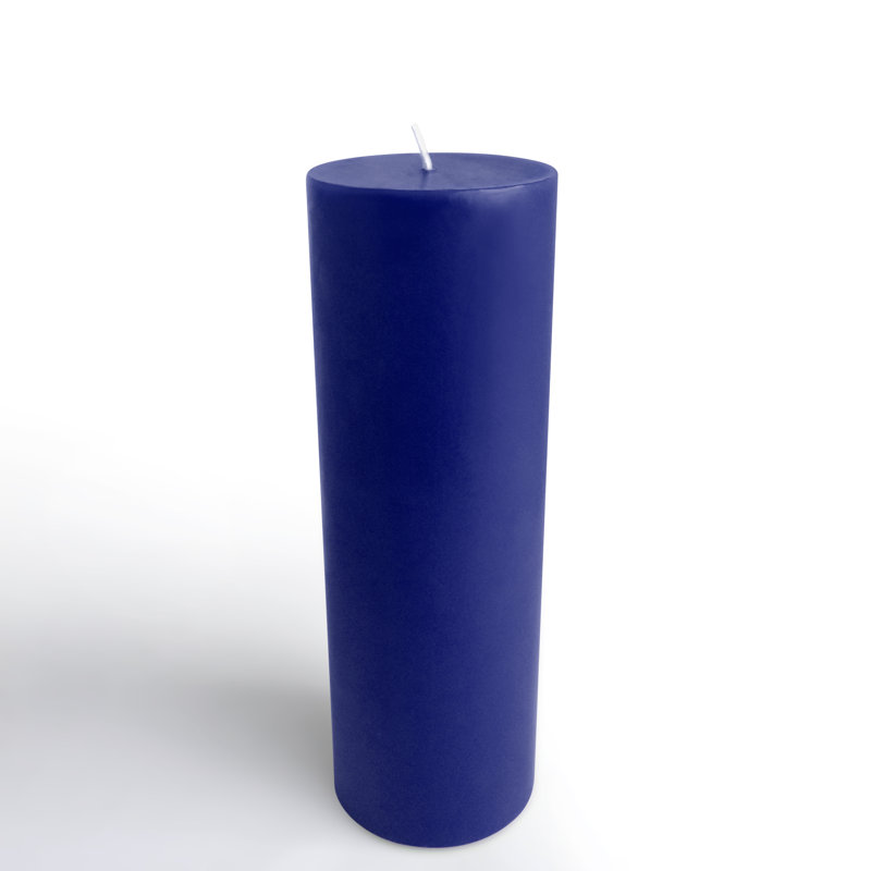 2 X 6 Inch Pillar Floating Candle, 24, Blue, 6" H x 2" W x 2" D