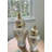Nova White & Gold Swirl Handmade Ceramic Ginger jar 