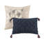 Édredon 8 pièces bleu marine, mélange de coton, taies décoratives européennes à volants, tissu lavable à la machine, revers blush, literie-121400122