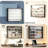 Black Wall-Mounted Glass Display Case with 4 Adjustable Shelves-1568766973