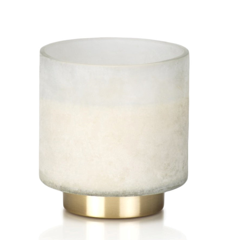 Honaker Tobacco Flower Scented Jar Candle, White, Medium
