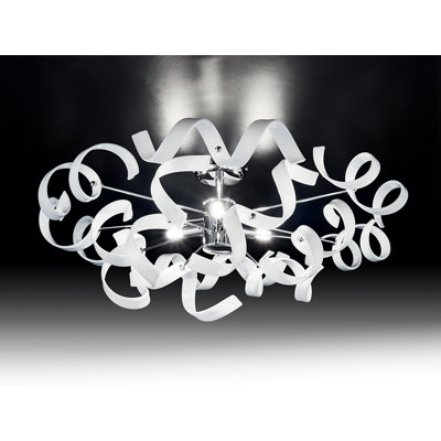 Astro Crystal Semi Flush Mount