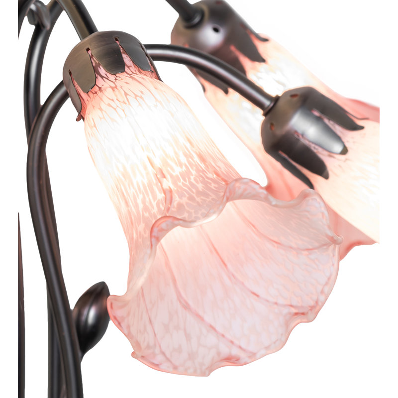 Hildigard 7 - Light Dimmable Classic / Traditional Chandelier, Pink