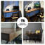 Bureau rectangulaire en bois massif noyer, noir-1226942198