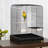 Kalinowski 29'' Steel Flat Top Table Top Bird Cage with Perch-1640121789