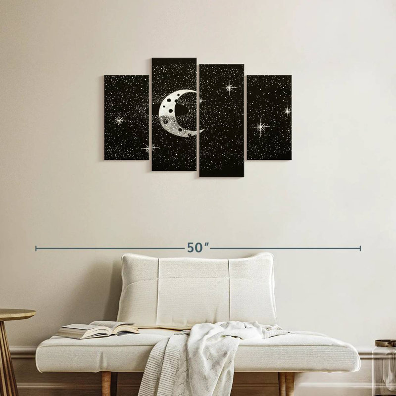 Croissant de lune étoilé Oberle, H 22 po x l 36 po