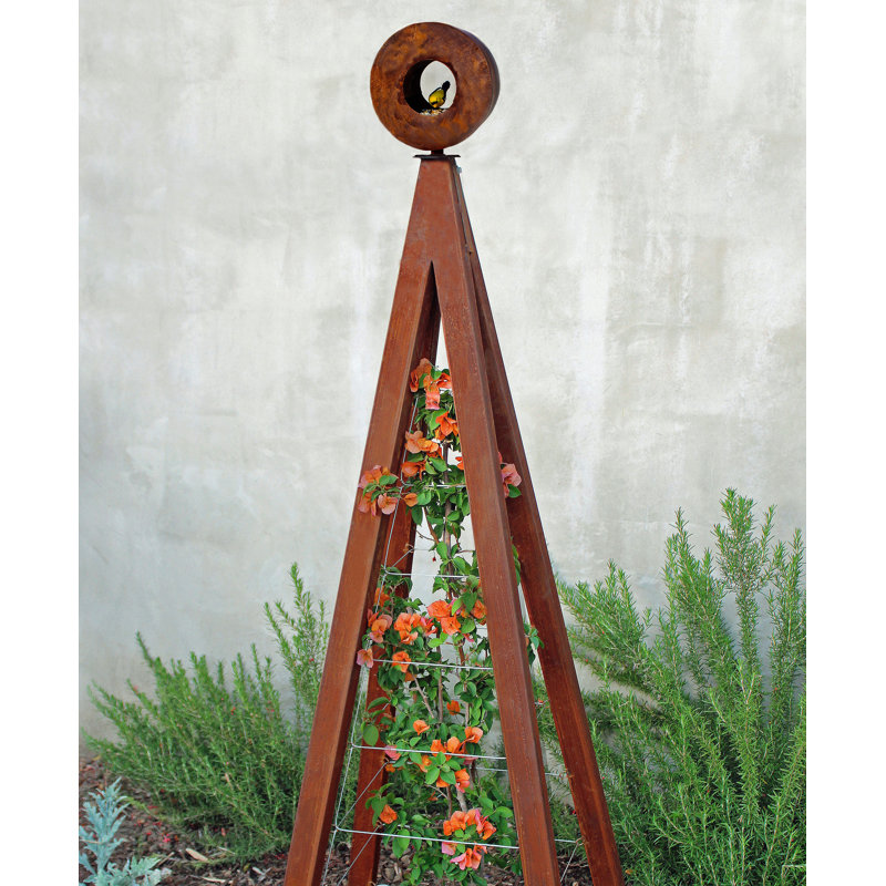 Treillis en acier Kesterman, 69" H x 24" L x 24" D, Oxyde