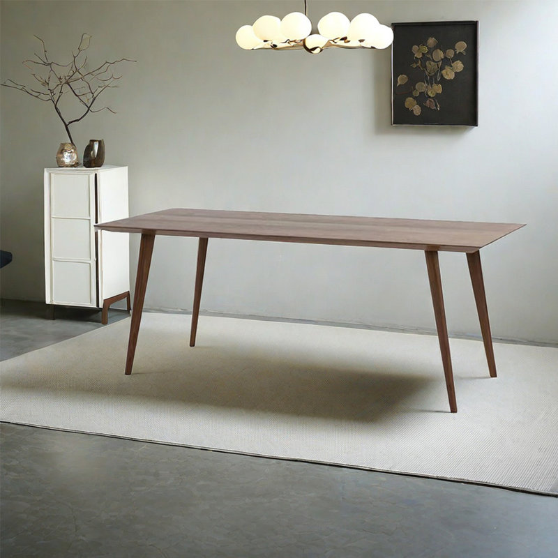 Ash Solid Wood Dining Table, 31.5" W x 78.74" L