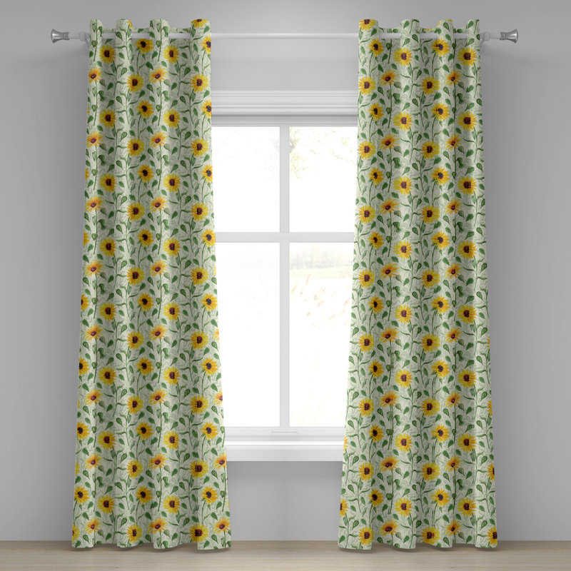 Semi Sheer Curtain Pair