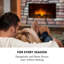 Klarstein 90cm W Grey/Pink Electric Fireplace Insert