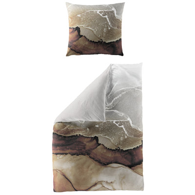 5192 Cotton Abstract Duvet Cover Set with Pillow Shams
