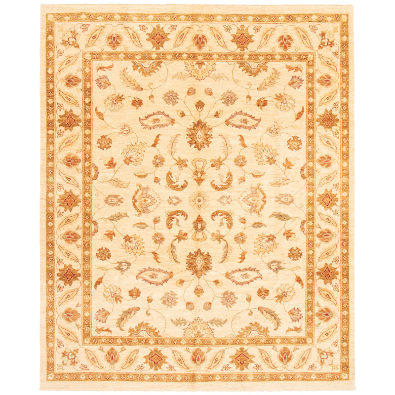 Tapis crème / beige Peshawar Oushak 7 pi 10 po x 9 pi 8 po