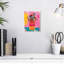 Fleurs sur pot de soupe sur toile-1086166790