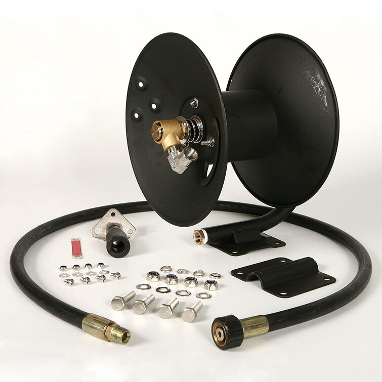 Apache 99023586 Steel Pressure Washer Reel For 50 Foot Hose With Pump,  Black - Wayfair Canada