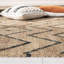 Tapis géométrique en jute tissé à la main Hawes-1467683532