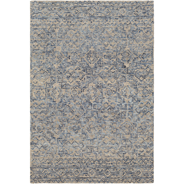 Dichelle Hand Tufted Wool Southwestern Indoor Rug