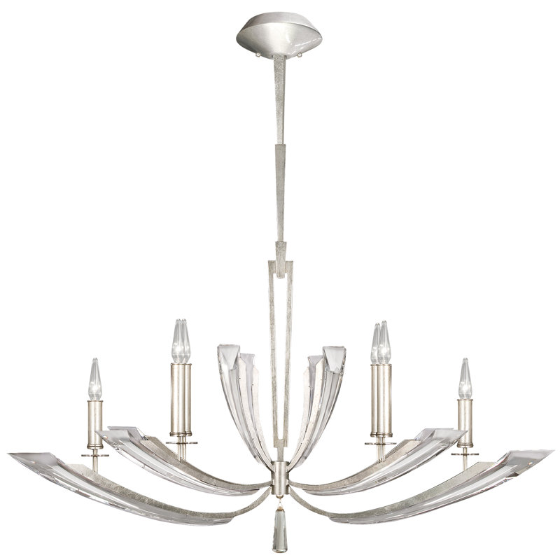 Lustre oblong 46 po Vol de Cristal