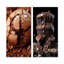 «Chocolate Cookie Delights I» - Desserts, ensemble de 2 reproductions d'art en métal-2024288445