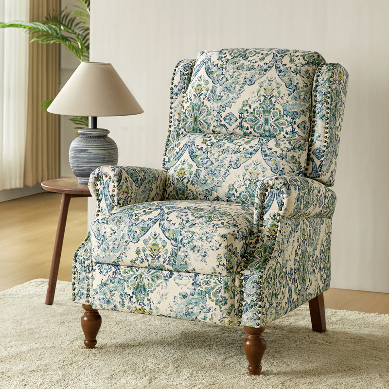Fauteuil inclinable l 30,5 po Ariany, Mélange de polyester bleu