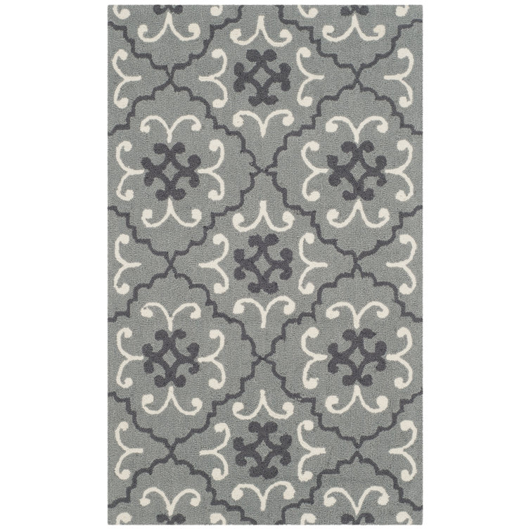Hand Hooked Performance Geometric Rug
