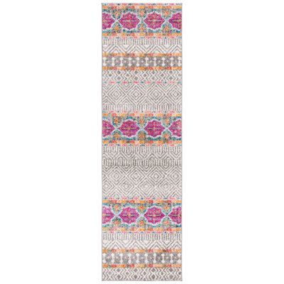 Christa Geometric Gray/Ivory Area Rug