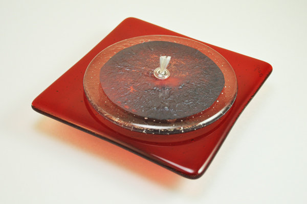 Bougie à pot sans parfum, Rouge
