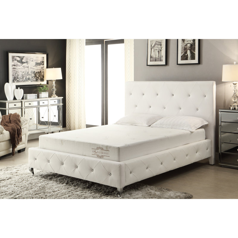 Matelas double de 8 pouces avec mousse à mémoire de forme, support extra ferme à 3 couches, housse en tricot extensible traité aloès pour un sommeil réparateur, matelas en mousse de qualité, aloès - une expérience,