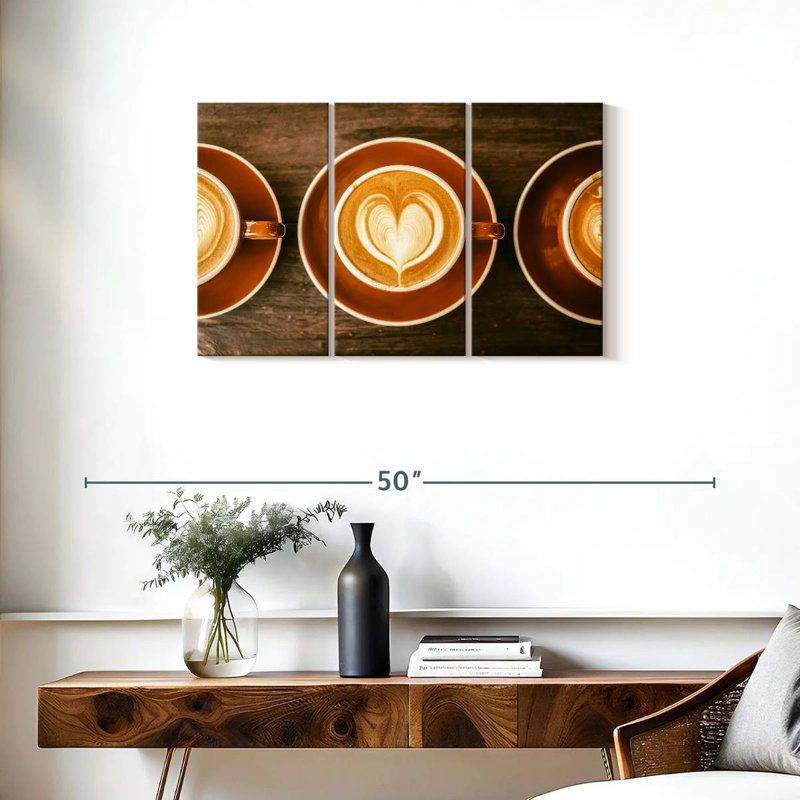 Café Yarlin pour trois, H 20 po x l 33 po