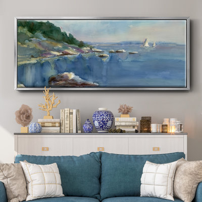 Sailing Bay- Framed Canvas