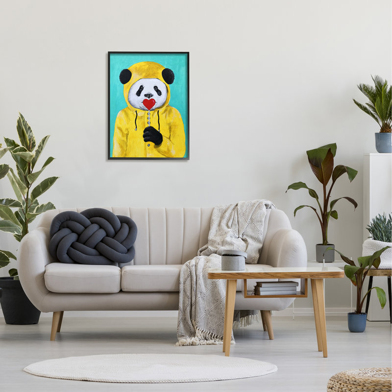 Emlyn Animals, 30" H x 24" W x 1.5" D, Midnight Black Framed Giclee