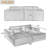 Corduroy Sofa Couch, Sofa Bed with 2 Pillows-1291023497