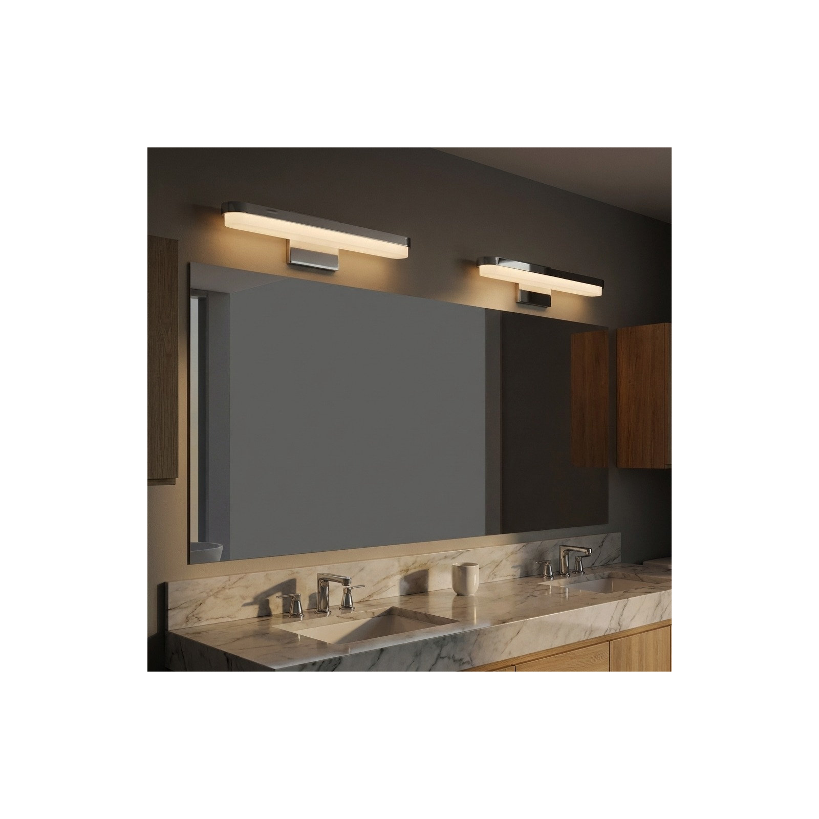 Briar Vanity Light, Chrome, 5" H x 18" W x 4" D