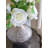 D9X10" Glass Silver Vase