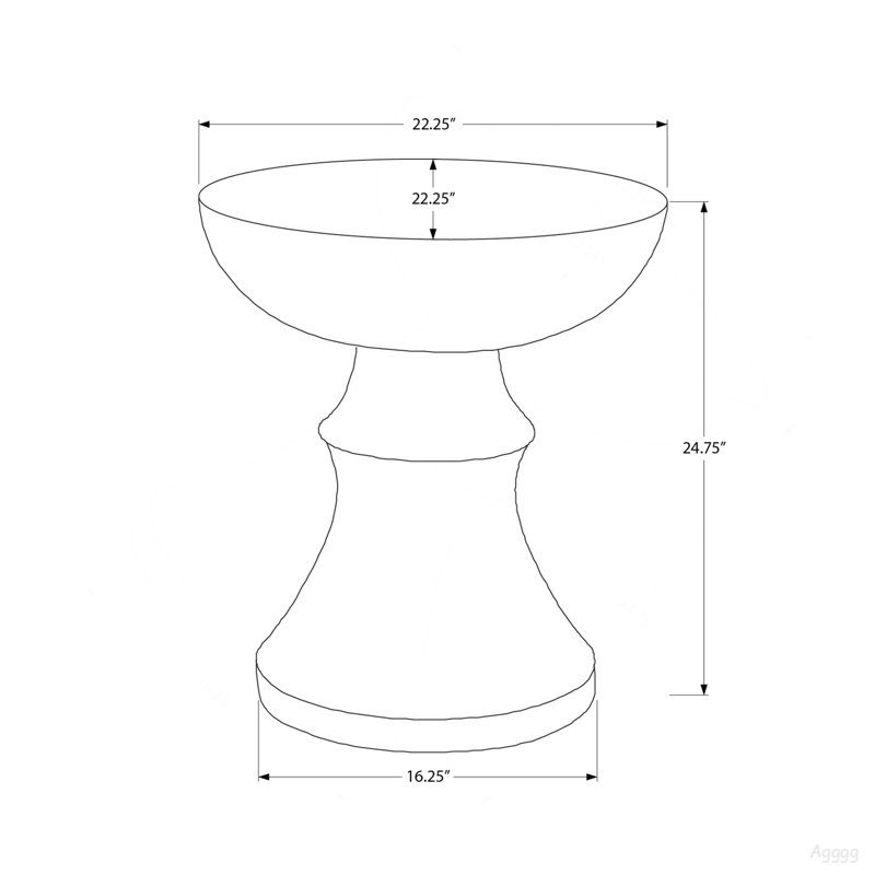 Table d'appoint, H 25 po, intérieur ou extérieur, table d'appoint, bout, chambre à coucher, salon, table de chevet, ronde
