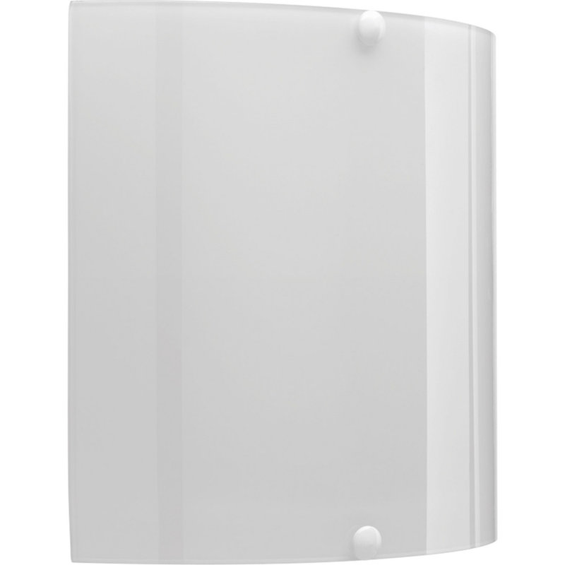 Curve LED Dimmable Sconce in White with Bronze Accents and Opal Glass
