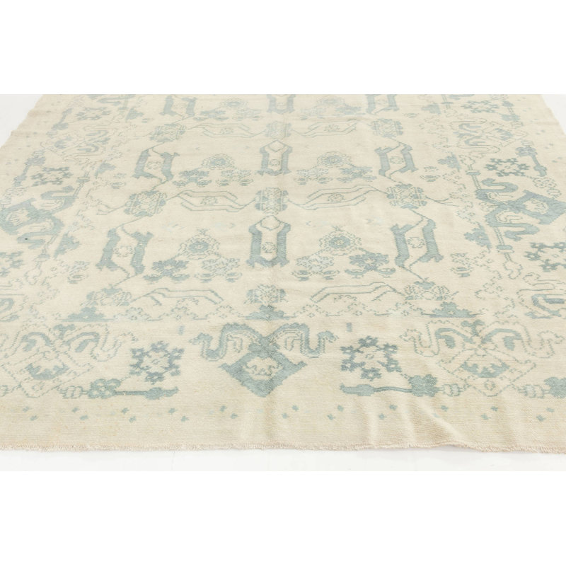 Vintage One-of-a-Kind Rectangle 6' x 8'9" Hand Knotted Area Rug