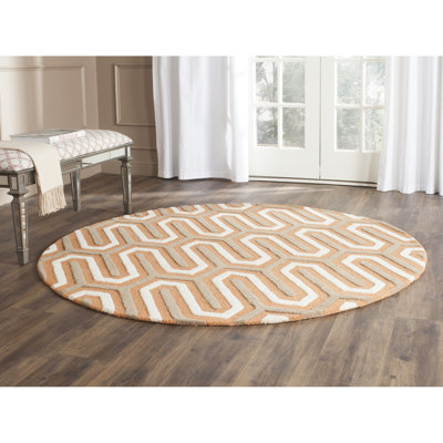 Deedgra Hand Tufted Wool Geometric Rug