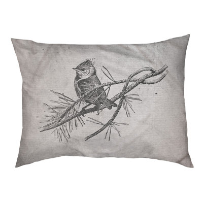 Coussin stylisé oiseau Burien